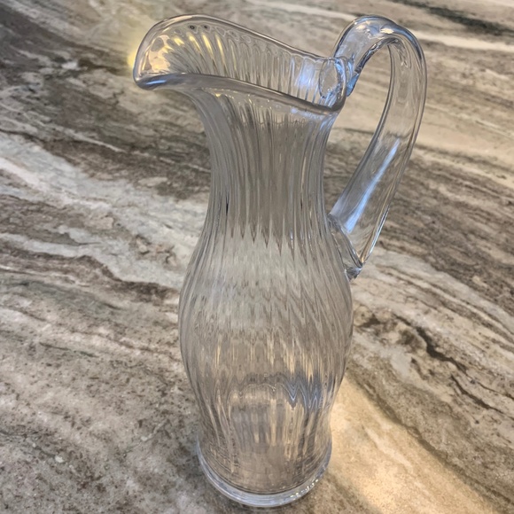 Orrefors Swedish Crystal Handblown Harmony Pitcher. Pristine Condition. Signed. - Picture 10 of 11